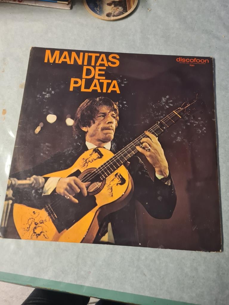 Manitas de Plata - Discofoon LP (Flamenco gitaar), Ophalen, Gebruikt, 12 inch