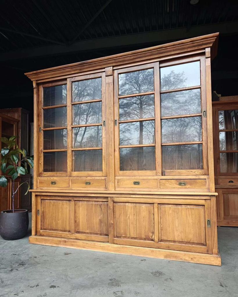 XL Notariskast | Eikenhouten Winkelkast | Buffetkast #2653, Huis en Inrichting, Kasten | Buffetkasten, Gebruikt, 200 cm of meer