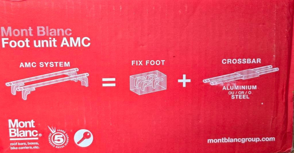 Mont Blanc Dakdragers Footunit AMC 5103 + Roofbars, Ophalen of Verzenden
