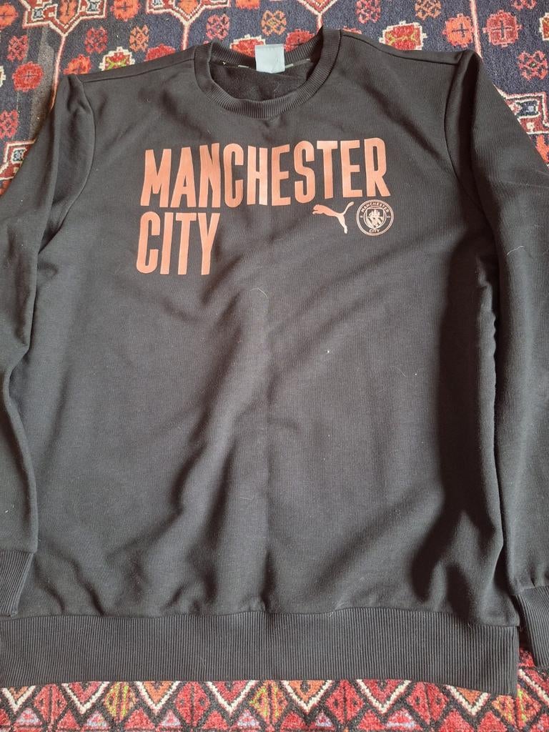 L   MANCHESTER CITY  FAN TRUI, Sport en Fitness, Voetbal, Ophalen of Verzenden, Zo goed als nieuw, Trainingspak