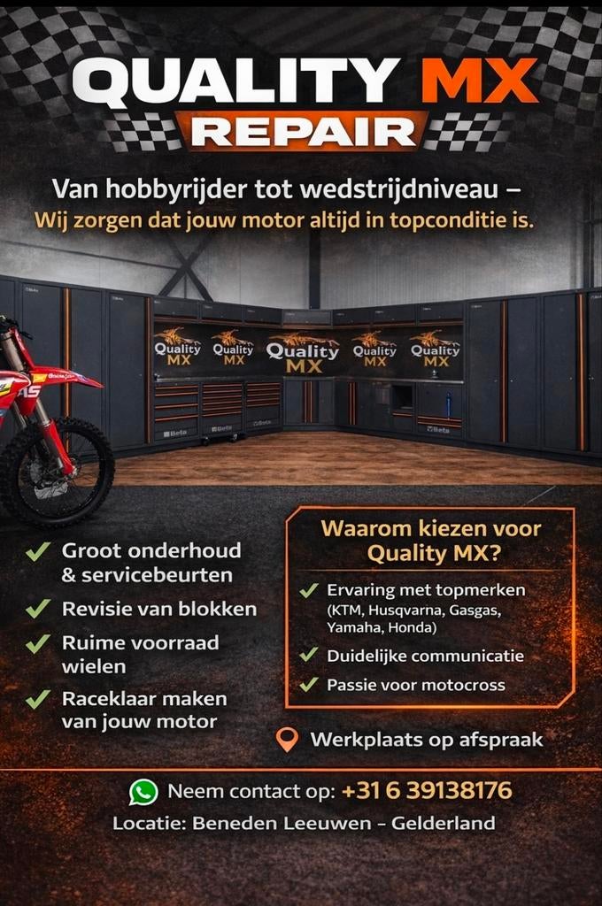 Onderhoud crossmotor mx revisie cross Ktm Honda Yamaha
