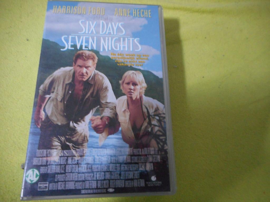 SIX DAYS SEVEN NIGHTS! Aktie/Avontuur met H.Ford Op VIDEO!, Vanaf 6 jaar, Ophalen of Verzenden, Zo goed als nieuw, Actie en Avontuur