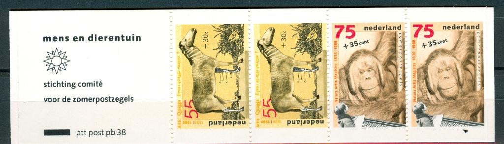 Ned. NVPH PB 38 Zomerzegels 1988, Postzegels en Munten, Postzegels | Nederland, Ophalen of Verzenden, Na 1940, Postfris