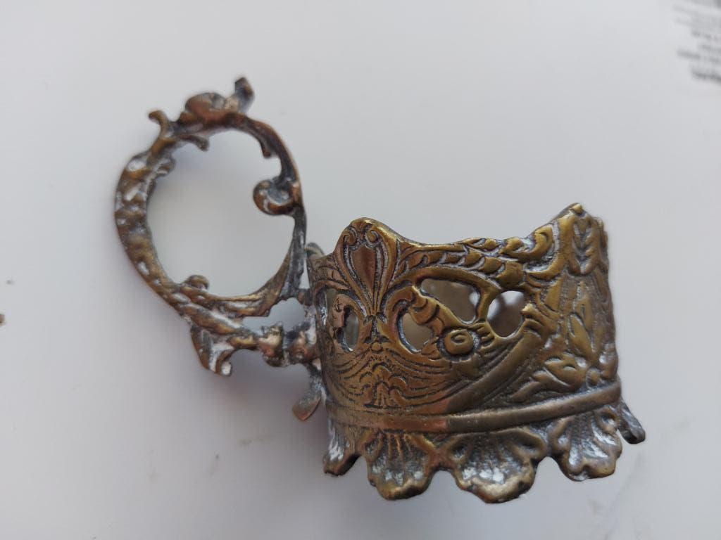 Antiek glas houder, Ophalen of Verzenden