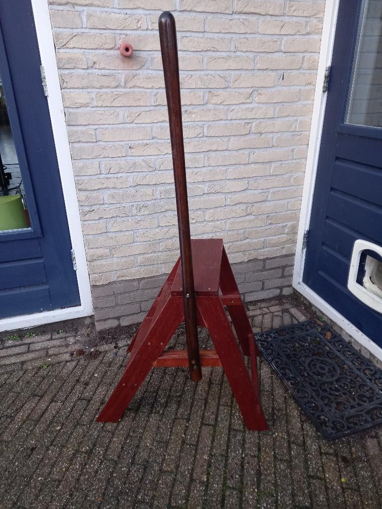 Vintage mahonie bibliotheektrap, Ophalen