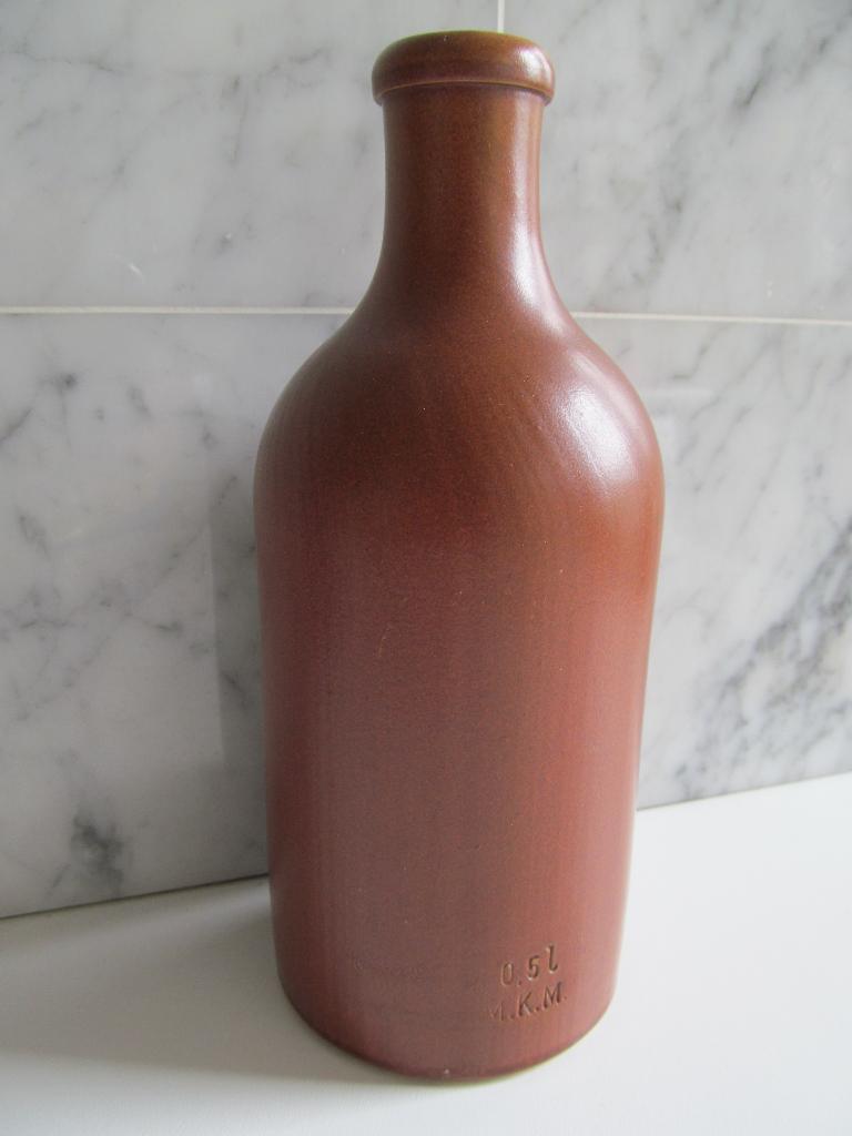 Vintage M.K.M. bierfles, keramiek, Antiek en Kunst, Ophalen of Verzenden