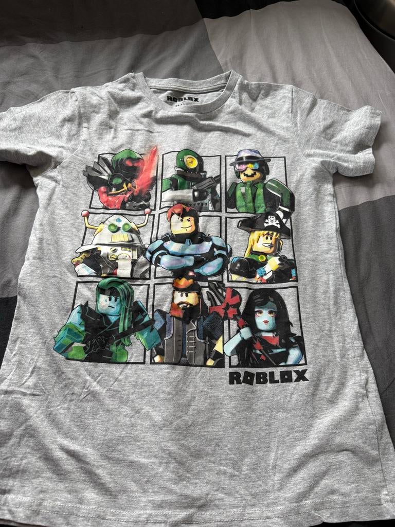 Roblox T-shirt grijs - Maat 11-12 jaar, Ophalen of Verzenden, Gebruikt, Jongen of Meisje
