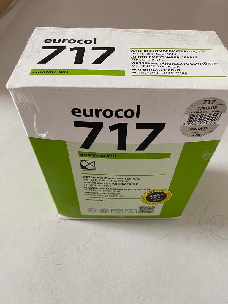 Eurocol 717 voegmiddel kleur ‘vintage’, Keramiek, Overige typen, Zo goed als nieuw, 10 m² of meer