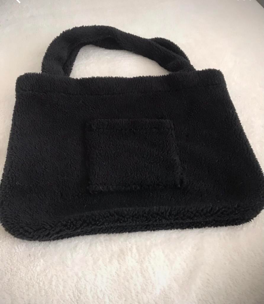 Mom bag  Tas  zwart teddy, Ophalen of Verzenden, 15 inch, Zo goed als nieuw, Rugzak