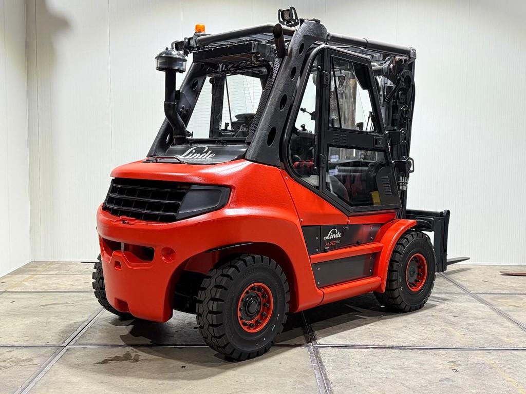 Linde H70D Triplex Vorkversteller Sideshift Nieuwe banden [[, Meer dan 4000 kg, Diesel, Heftruck, Linde
