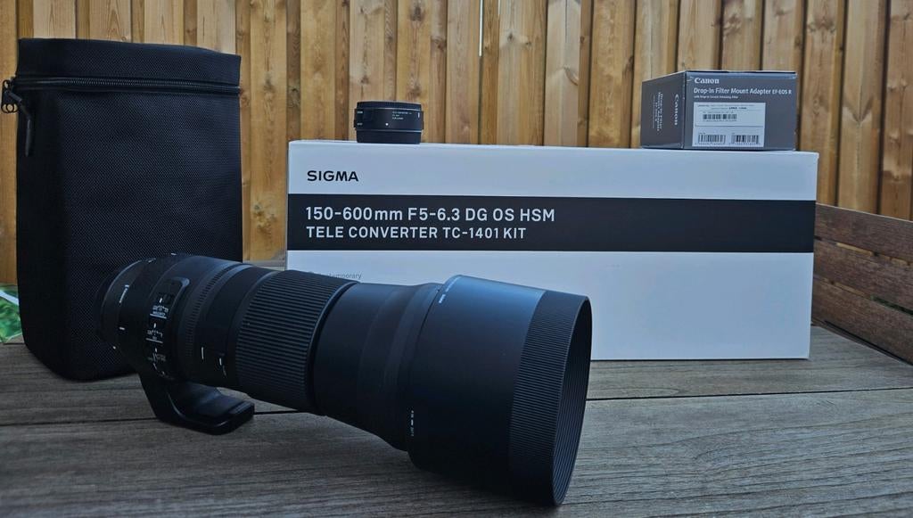 Sigma EF 150-600mm F5.0-6.3 met Teleconverter, Ophalen, Zo goed als nieuw, Telelens, Zoom