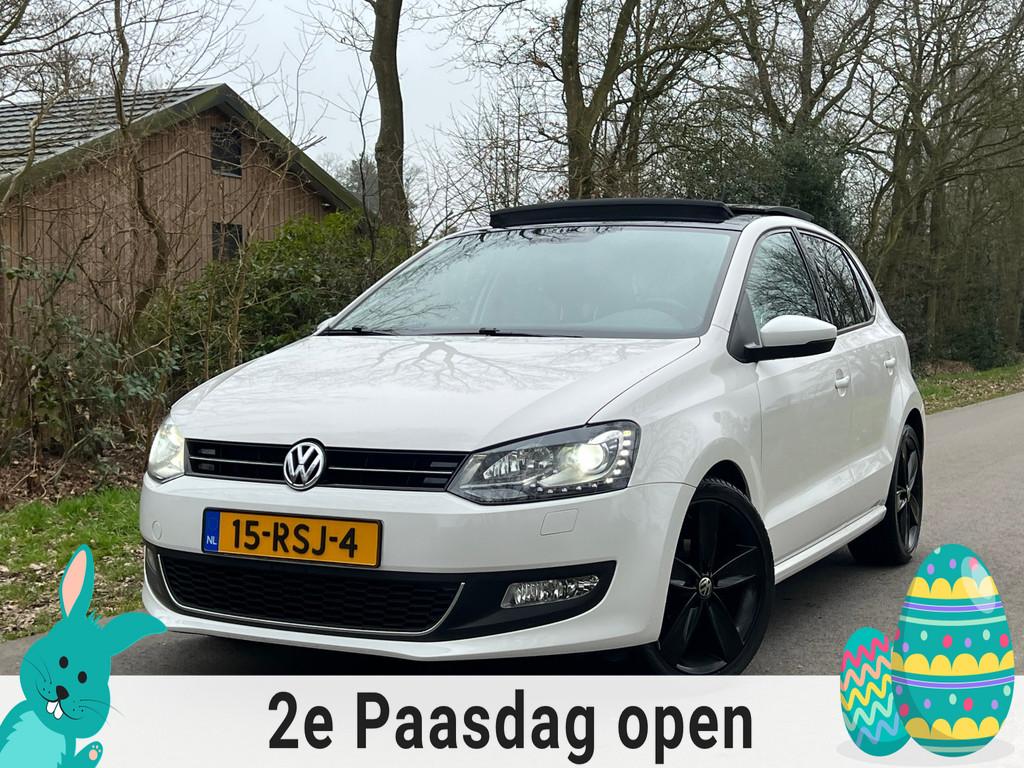 Volkswagen Polo 1.2 TSI Highline | Pano + Clima + Cruise + C, Voorwielaandrijving, Euro 5, Stof, Zwart