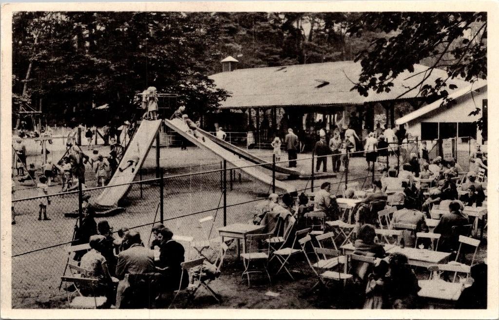 De Pyramide van Austerlitz hoekje speel theetuin (1960), Verzenden, 1940 tot 1960, Gelopen, Utrecht
