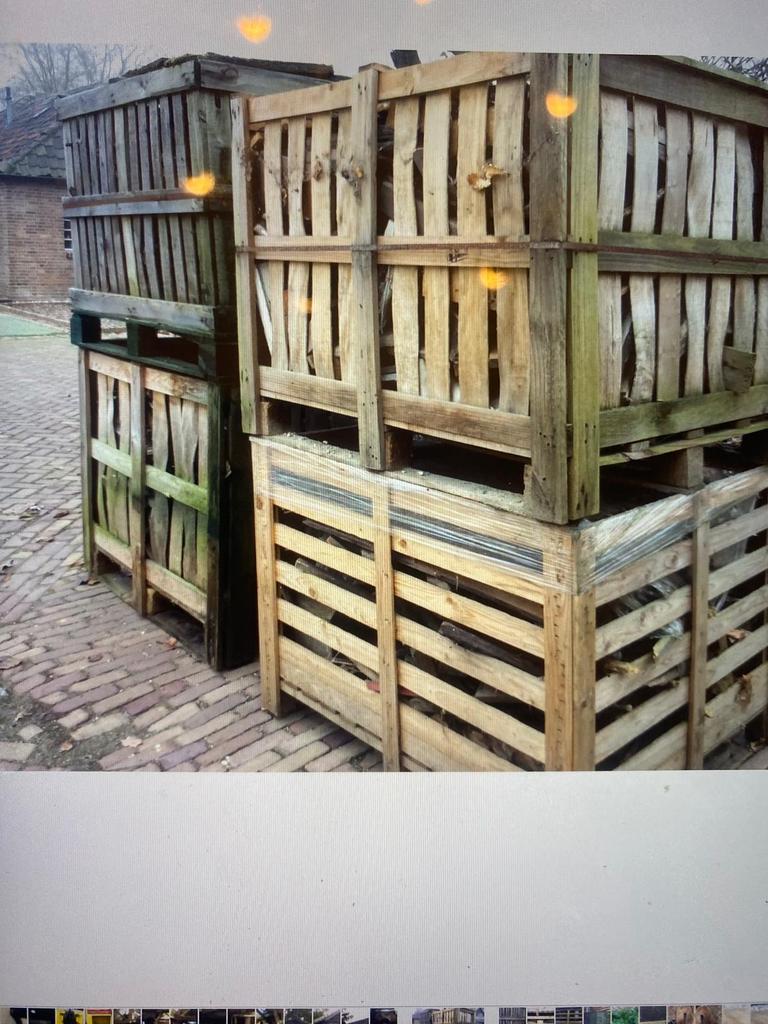 Haardhout: Mooi brandhout in kratten (minimaal 20), Tuin en Terras, Haardhout, 6 m³ of meer, Ophalen of Verzenden, Overige houtsoorten
