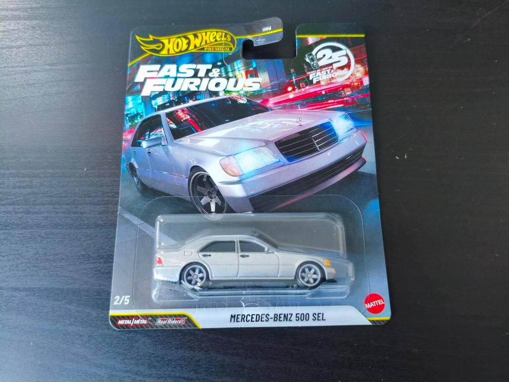 Hot Wheels Mercedes-Benz 500 SEL Fast & Furious, Ophalen of Verzenden, Nieuw, Auto
