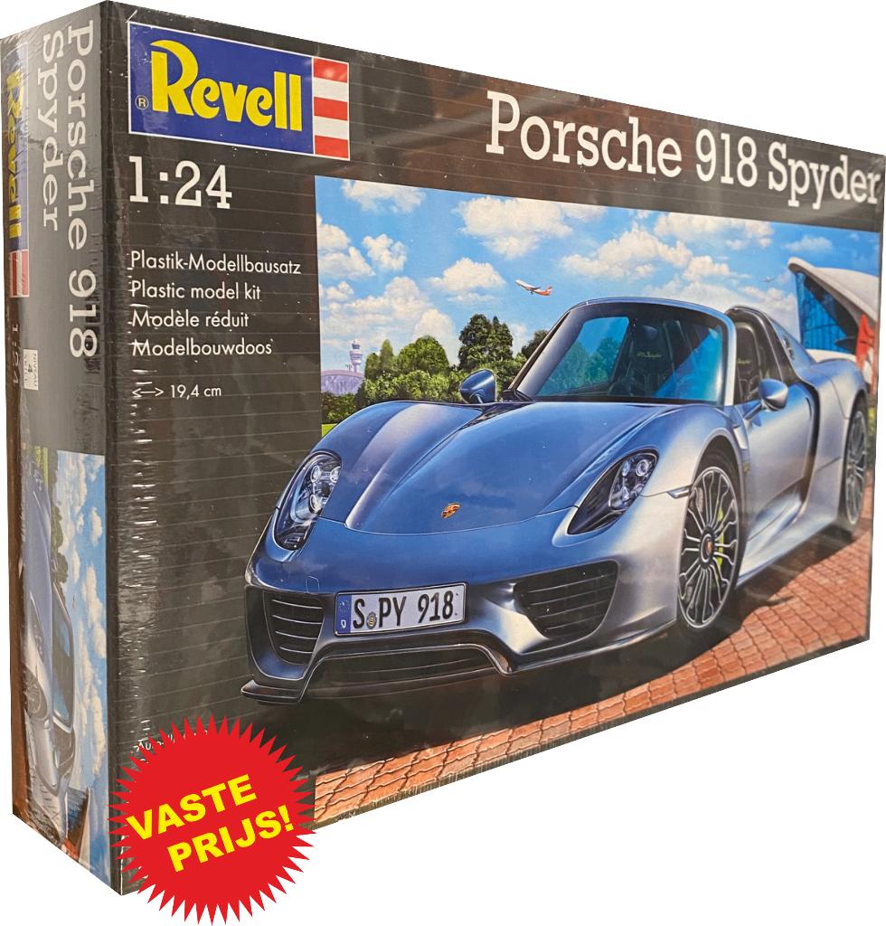 Porsche 918 Spider (Revell 07026) 1/24, Hobby en Vrije tijd, Modelbouw | Auto's en Voertuigen, Auto, Revell, Groter dan 1:32, Nieuw