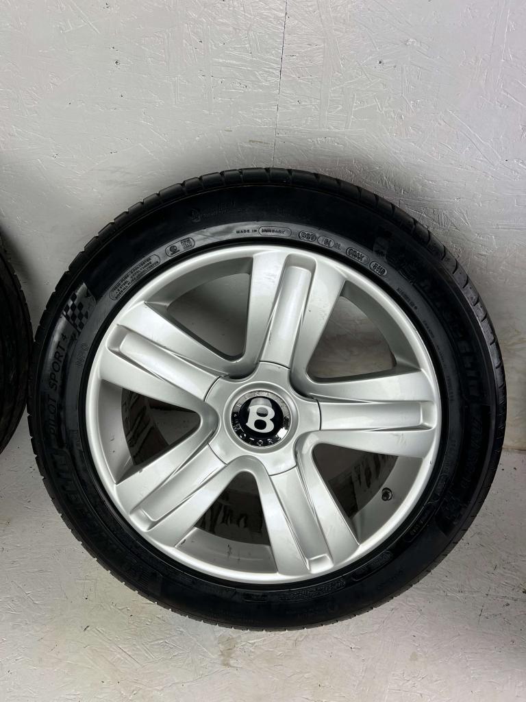 Originele Bentley Continental GT velgen 19" 5x112 zomerset, Gebruikt, 275 mm, Banden en Velgen, Niet ingevuld