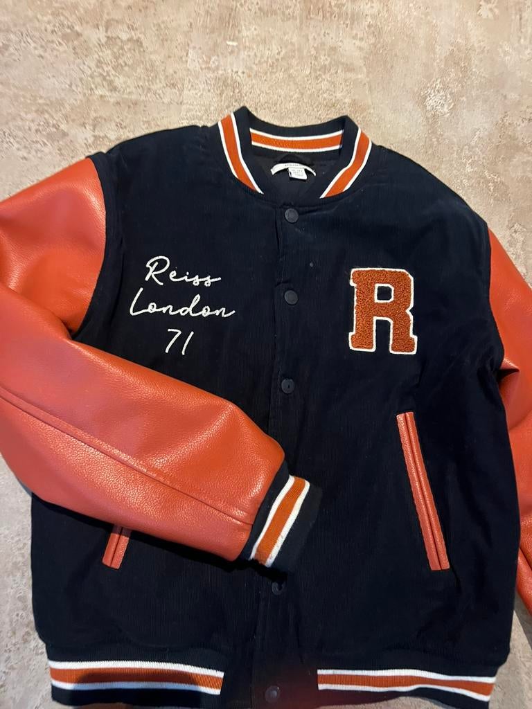 REISS baseball jas maat 146 origineel zgan, Ophalen of Verzenden, Zo goed als nieuw, Jongen, Jas