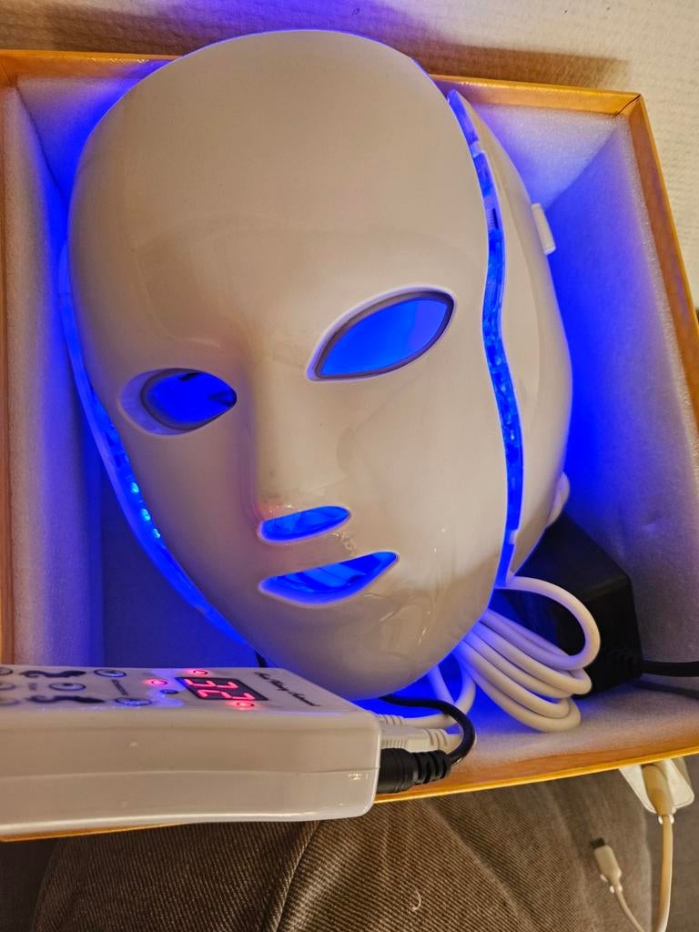 Nieuw LED Lichttherapie Gezichtsmasker - Huidverjonging, Ophalen of Verzenden