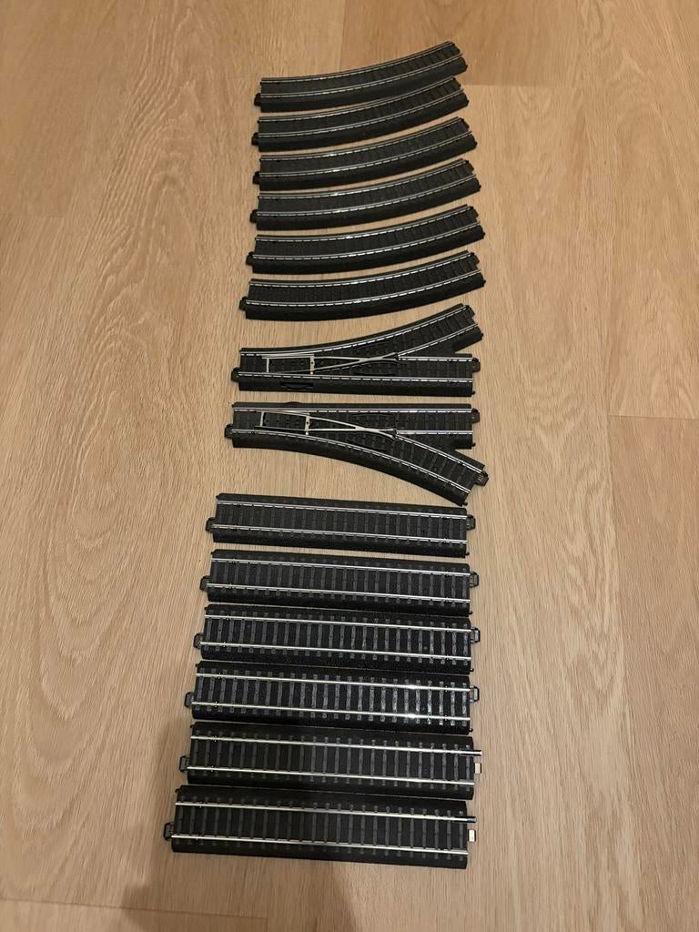 Märklin nieuwe rails set: recht, krom, overgang en wissels, Wisselstroom, Nieuw, Rails, Ophalen of Verzenden