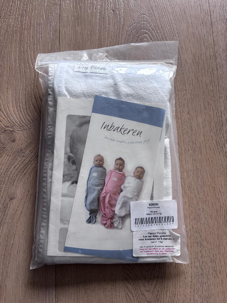 Pacco Piccolo Inbakerdoek - 4 tot 7 kg, Ophalen of Verzenden, Gebruikt, 70 tot 85 cm, Bakerzak of Bakerdoek