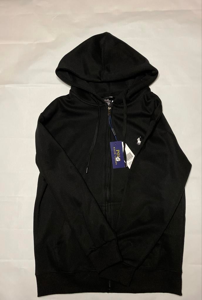Polo Ralph Lauren Zwarte Zip-up Hoodie Maat M, Kleding | Heren, Truien en Vesten, Nieuw, Maat 48/50 (M), Zwart, Verzenden