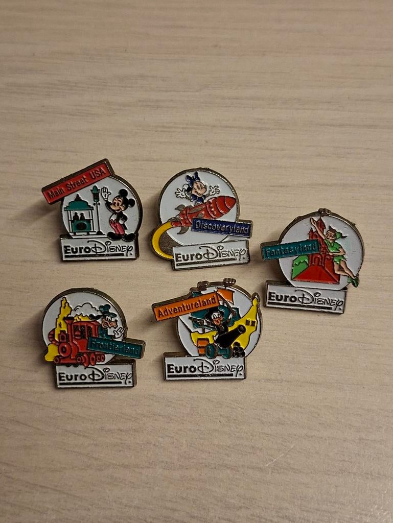 Set 5 Euro Disney pins, Ophalen of Verzenden, Speldje of Pin