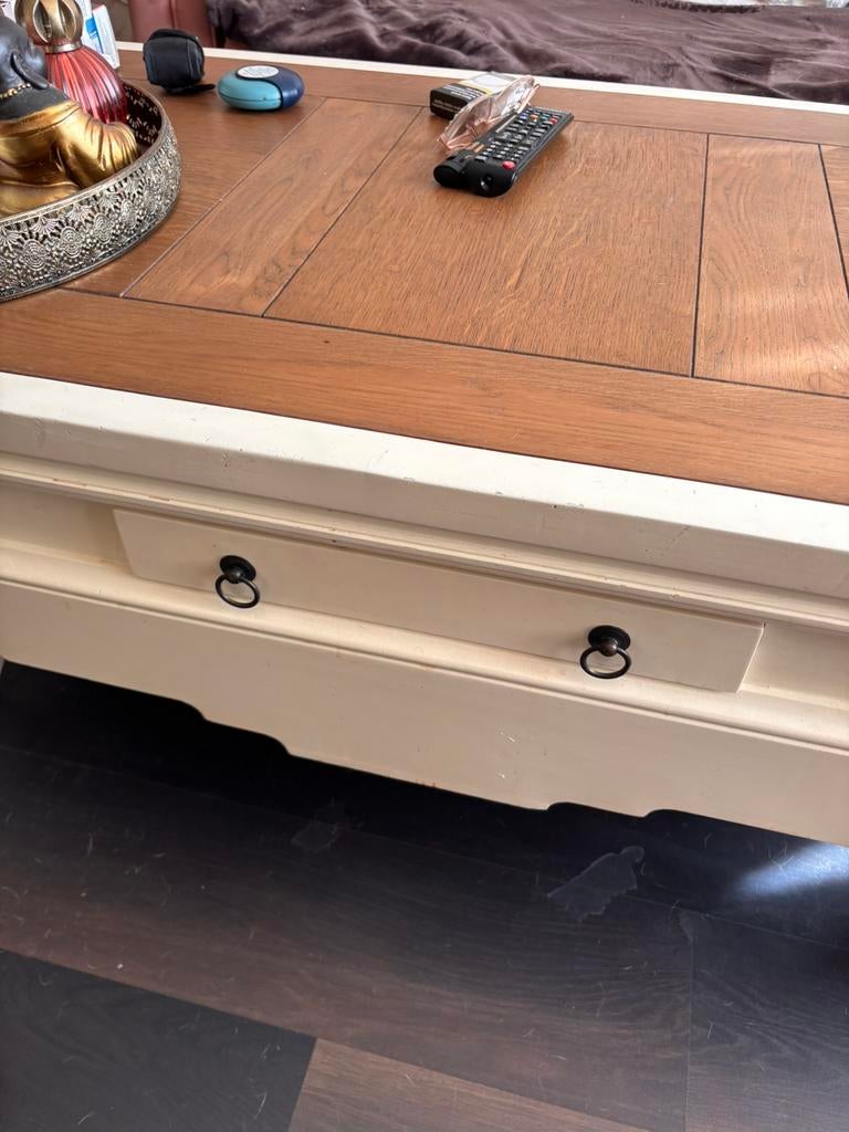 Salontafel eettafel en 6 stoelen, Zo goed als nieuw, Minder dan 50 cm, Rechthoekig, 50 tot 100 cm