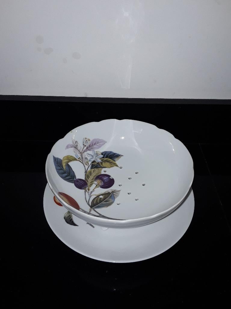 Oude Limoge complete fruittest Citronella, Verzenden, Overige stijlen, Porselein, Schaal of Schalen