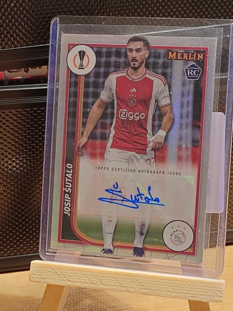 Topps Merlin Josip Sutalo Ajax Auto, Verzenden, Zo goed als nieuw, Plaatje