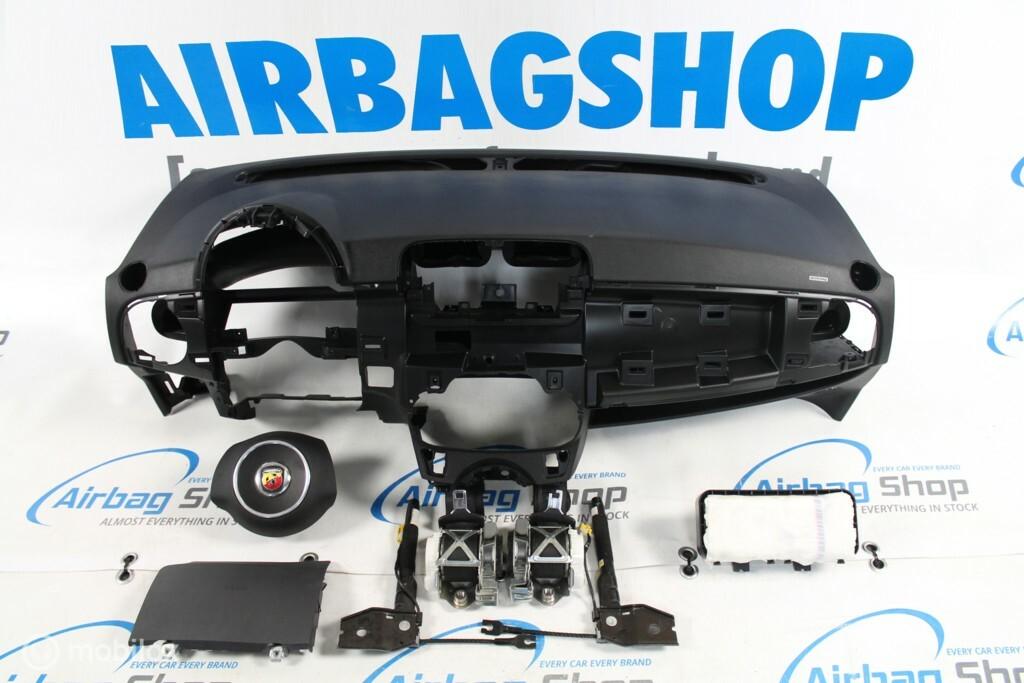 Airbag set - Dashboard zwart Abarth stuur Fiat 500 2007-...