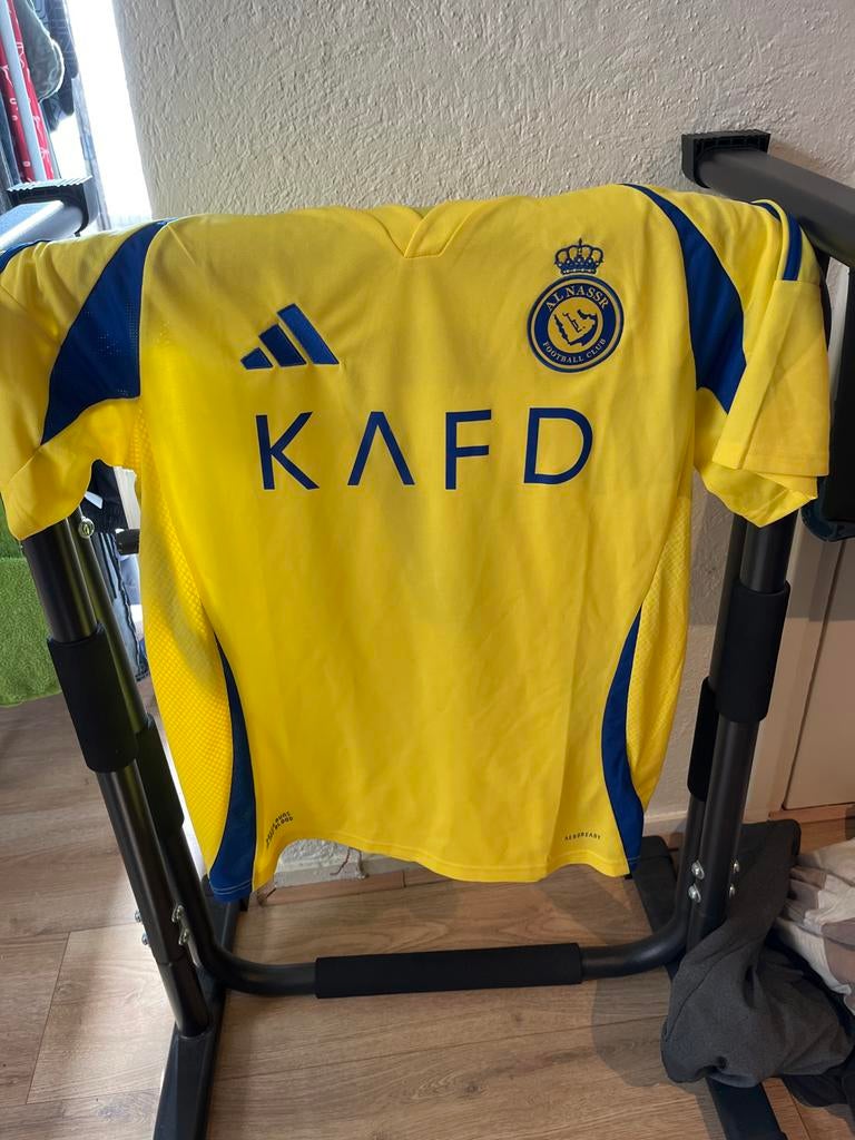Officieel Al Nassr thuisshirt Ronaldo 7 - Maat L, Maat L, Ophalen of Verzenden, Zo goed als nieuw, Shirt