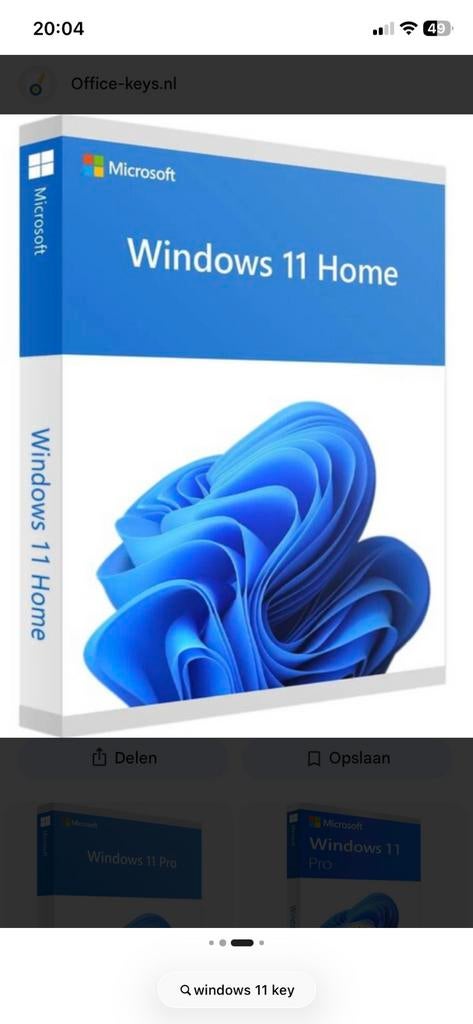 Windows 11 key voor home versie / pro versie voor 12 euro, Computers en Software, Besturingssoftware, Ophalen of Verzenden, Nieuw