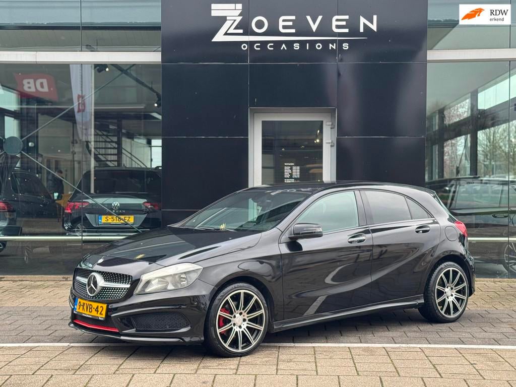 Mercedes-Benz A-klasse 180 Ambition, Gebruikt, Zwart, Leder, Bedrijf