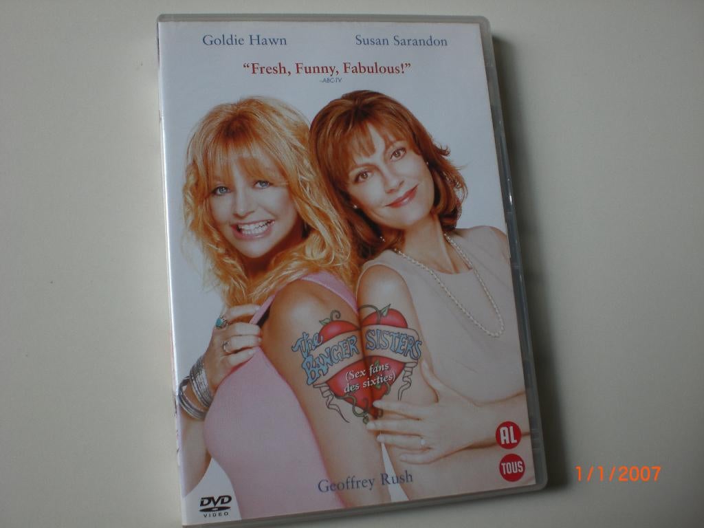 dvd The Banger Sisters Goldie Hawn Susan Sarandon Geoffrey R, Alle leeftijden, Ophalen of Verzenden, Zo goed als nieuw, Romantische komedie
