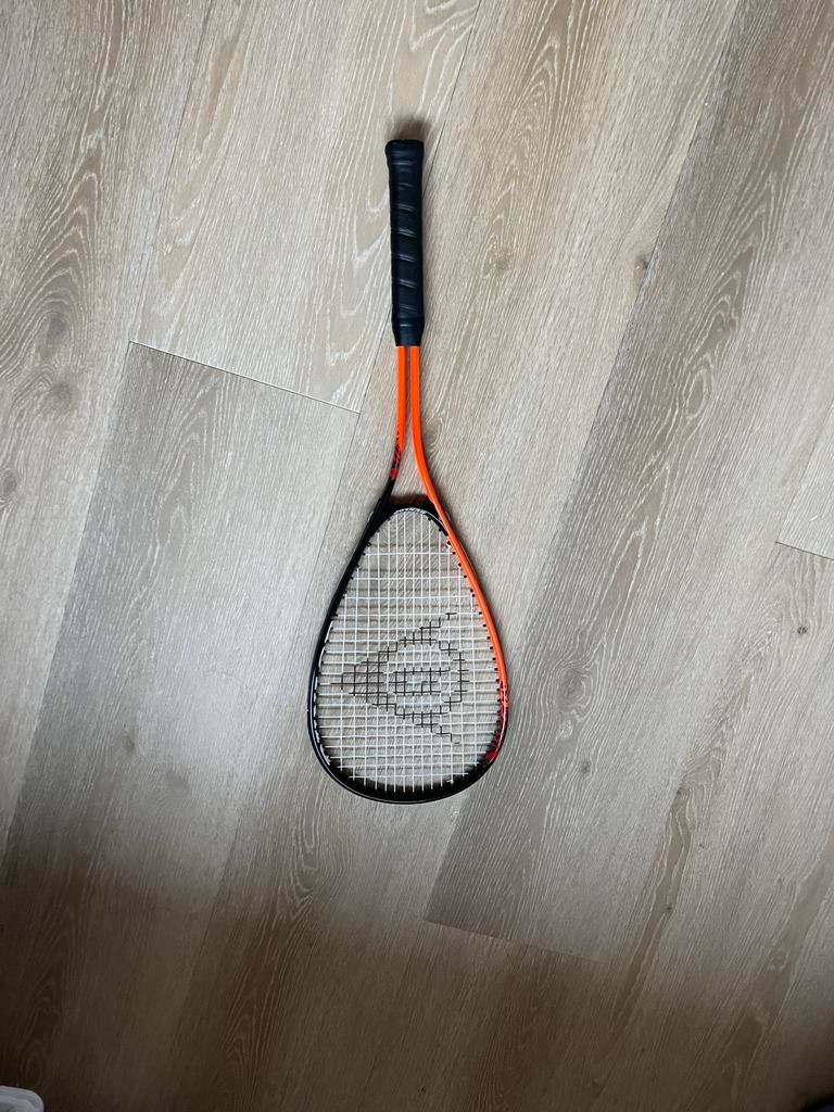 Dunlop Force Ti Squashracket - Oranje/Zwart, Ophalen, Zo goed als nieuw, Racket