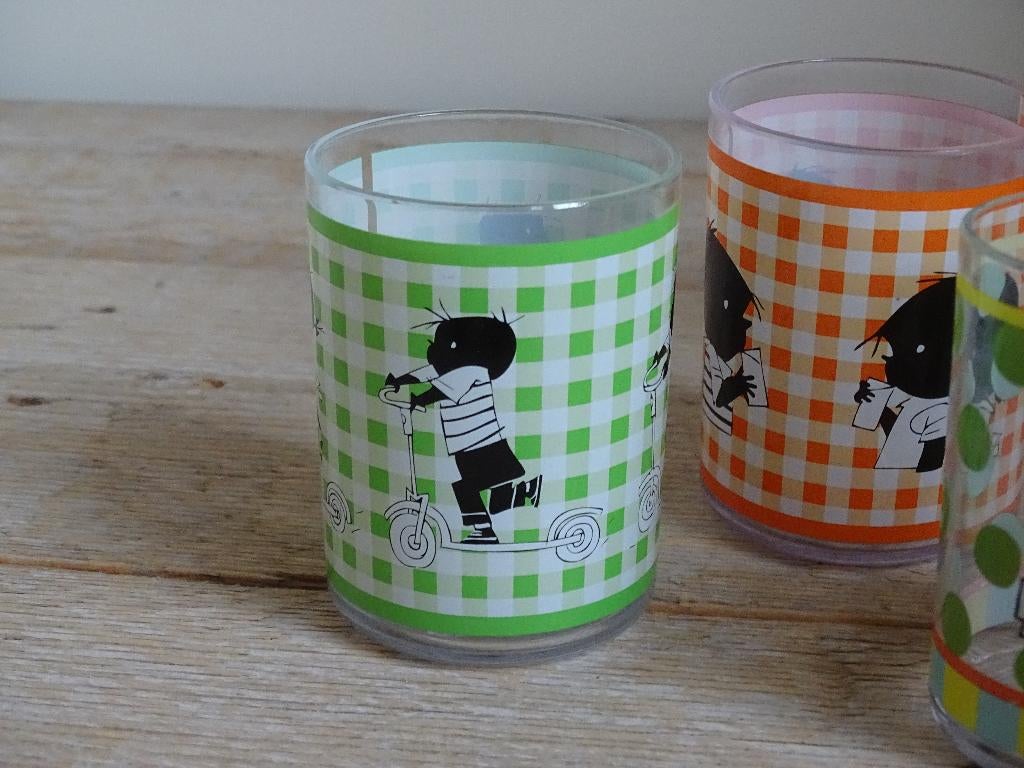 5x Beker, MEPAL, Hema, JIP EN JANNEKE, gaaf, Overige materialen, Ophalen of Verzenden, Zo goed als nieuw, Overige stijlen