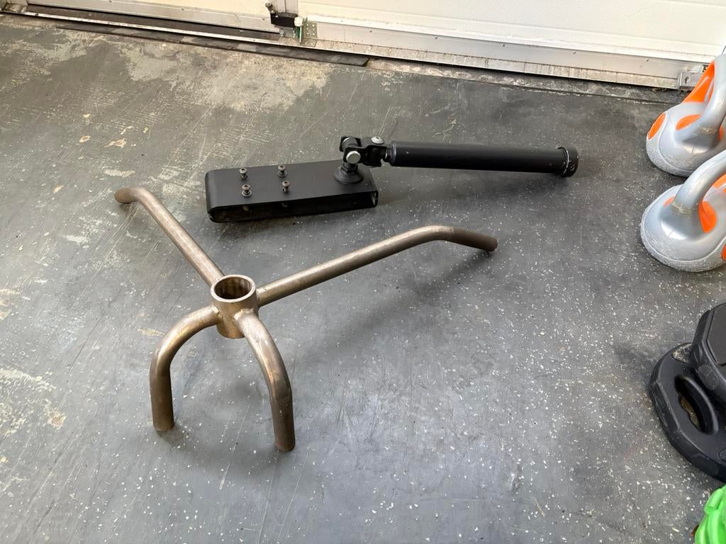 T-bar row en handvat 50 mm, Ophalen, Gebruikt, Zwart grijs, Overige typen