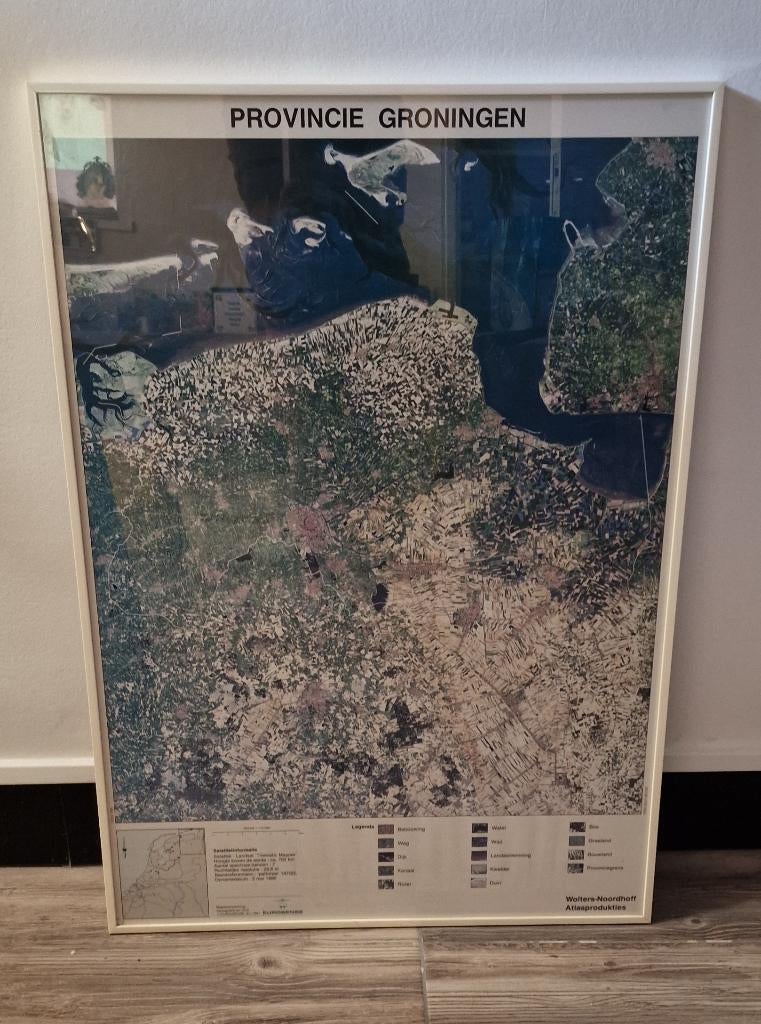 Provinciekaart Groningen, Ophalen, 1800 tot 2000, Nederland, Landkaart