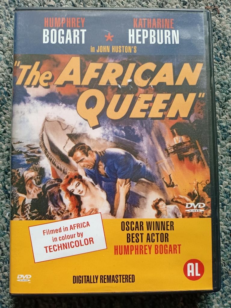 The African Queen; Humphrey Bogart Katharine Hepburn, Cd's en Dvd's, Dvd's | Klassiekers, Alle leeftijden, Ophalen of Verzenden
