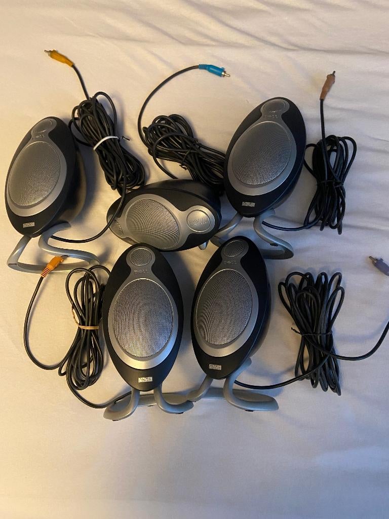 5 muziek-boxjes Dell - Altec Lansing, Overige merken, Gebruikt, Ophalen of Verzenden, Minder dan 60 watt