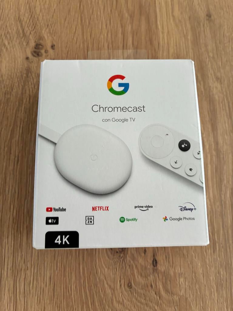 Google Chromecast met Google TV 4K - Zo goed als nieuw, Audio, Tv en Foto, Mediaspelers, Minder dan 500 GB, Ophalen of Verzenden