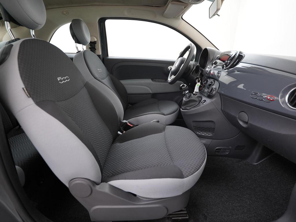 Fiat 500 C 1.2 Popstar | Cabriolet | Airco | LM Velgen | Zon, Voorwielaandrijving, Stof, Gebruikt, 4 cilinders