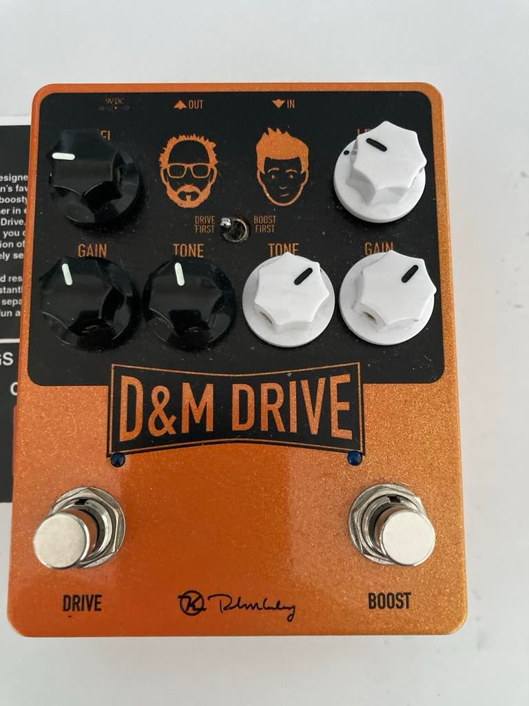 Keeley D&M Drive Overdrive/Boost Pedaal, Muziek en Instrumenten, Effecten, Ophalen of Verzenden, Zo goed als nieuw, Distortion, Overdrive of Fuzz