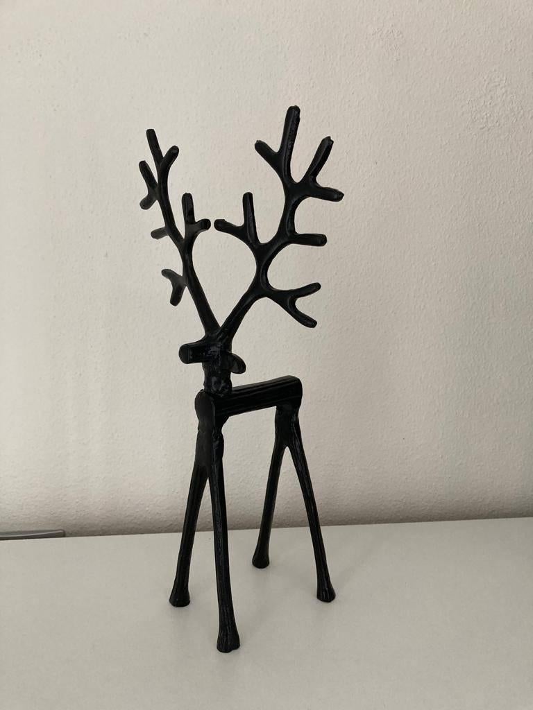 Diga Colmore decoratie Hert zwart Nieuw!, Zwart, Nieuw, Ophalen of Verzenden, Metaal