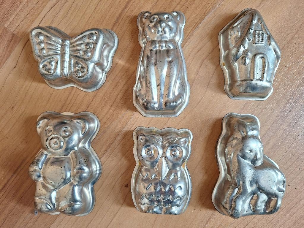 Bak- of puddingvormen metaal, Antiek en Kunst, Ophalen