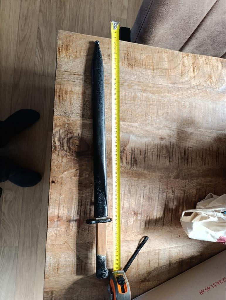 Lange bajonet uit Duitsland wo 2, Verzamelen, Ophalen of Verzenden, Landmacht, Duitsland, Mes of Dolk