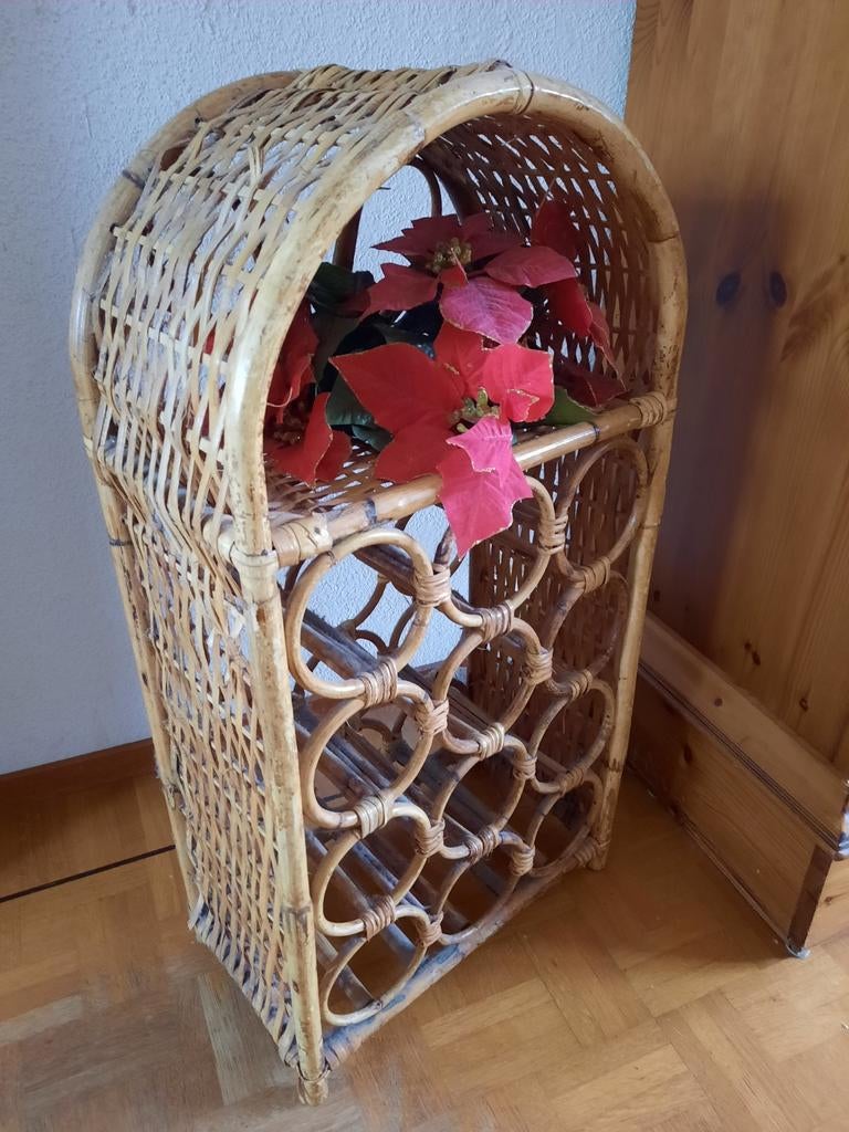 Rieten, manou  wijnrek, Ophalen, Hout, Minder dan 50 cm