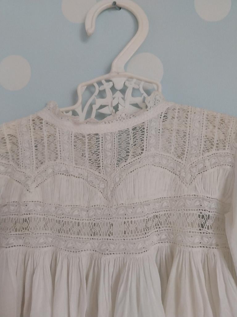 Antiek doopjurkje (2) met pofmouwtjes, Antiek en Kunst, Verzenden