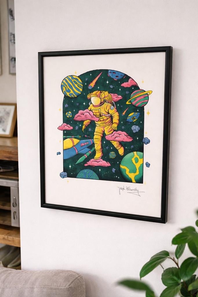 Joseph Klibansky Kunstwerk: 'Beyond the Clouds', Antiek en Kunst, Kunst | Schilderijen | Modern, Ophalen of Verzenden